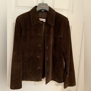 Brown suede jacket